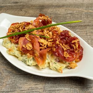 Salade de pommes de terre et jambon