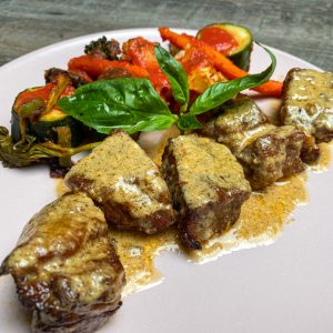 Porc à la sauce moutarde